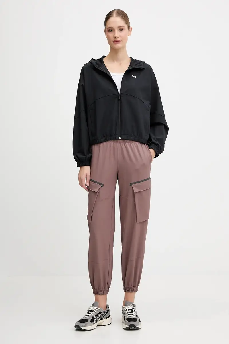 pantaloni Unstoppable donna colore violetto 1386481 Marrone miniatura 2