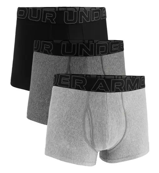 Perf Tech Solid 3In 3 Pack - boxer - uomo Grey