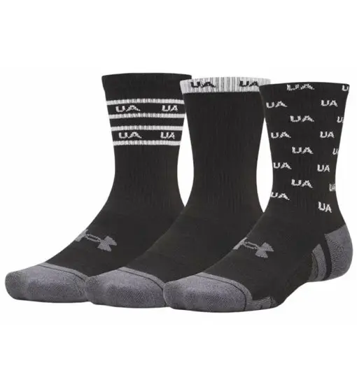 Performance Tech Nov 3Pk Crew - calzini corti Black