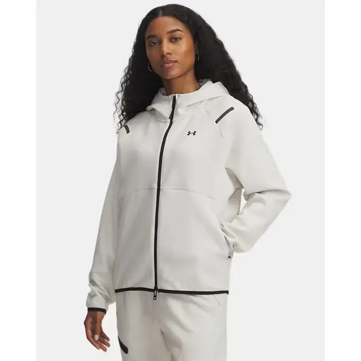 Pile con cappuccio da donna Under Armour Unstoppable Blanc