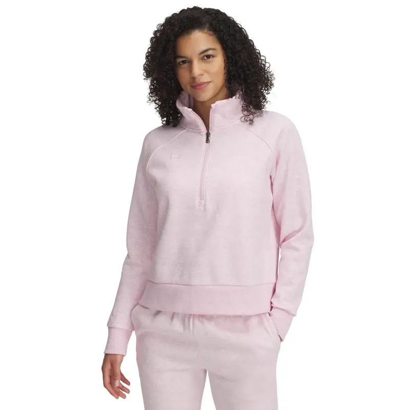 Pile donna con mezza zip Under Armour Rival Rose