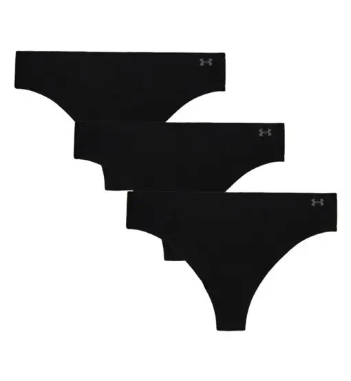 Pure Str Ns Thong Solid 3 pack - slip - donna Black