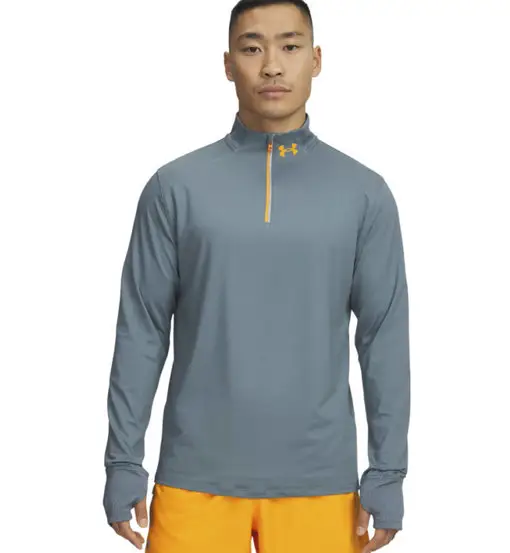 Qualifier Run 1/4 Zip - maglia running a manica lunga - uomo Light Blue