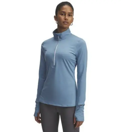 Qualifier Run 1/4 Zip W - maglia running a manica lunga - donna Blue
