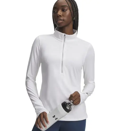 Qualifier Run 1/4 Zip W - maglia running - donna Blue
