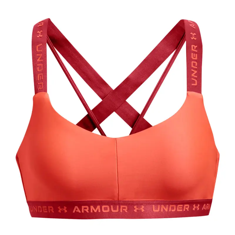 Reggiseno fitness Under Armour Crossback basso | Under Armour Arancione mango