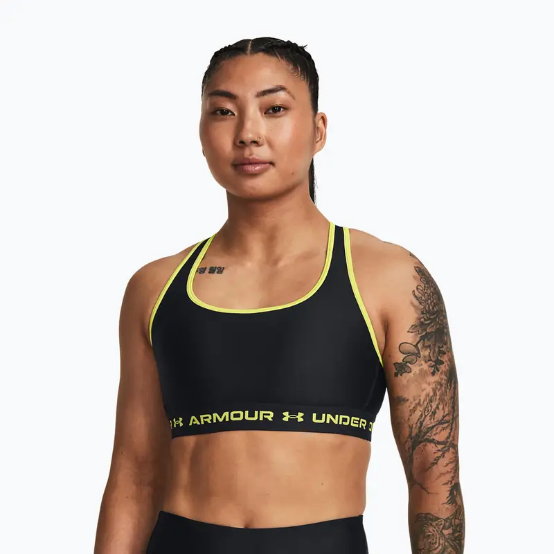 Reggiseno fitness Under Armour Crossback Mid | Under Armour Nero