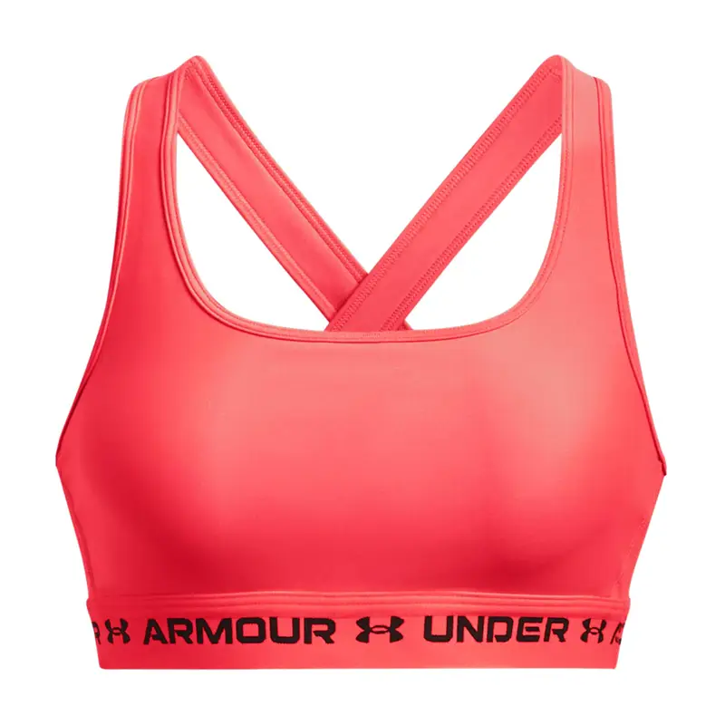 Reggiseno fitness Under Armour Crossback Mid | Under Armour Rosso