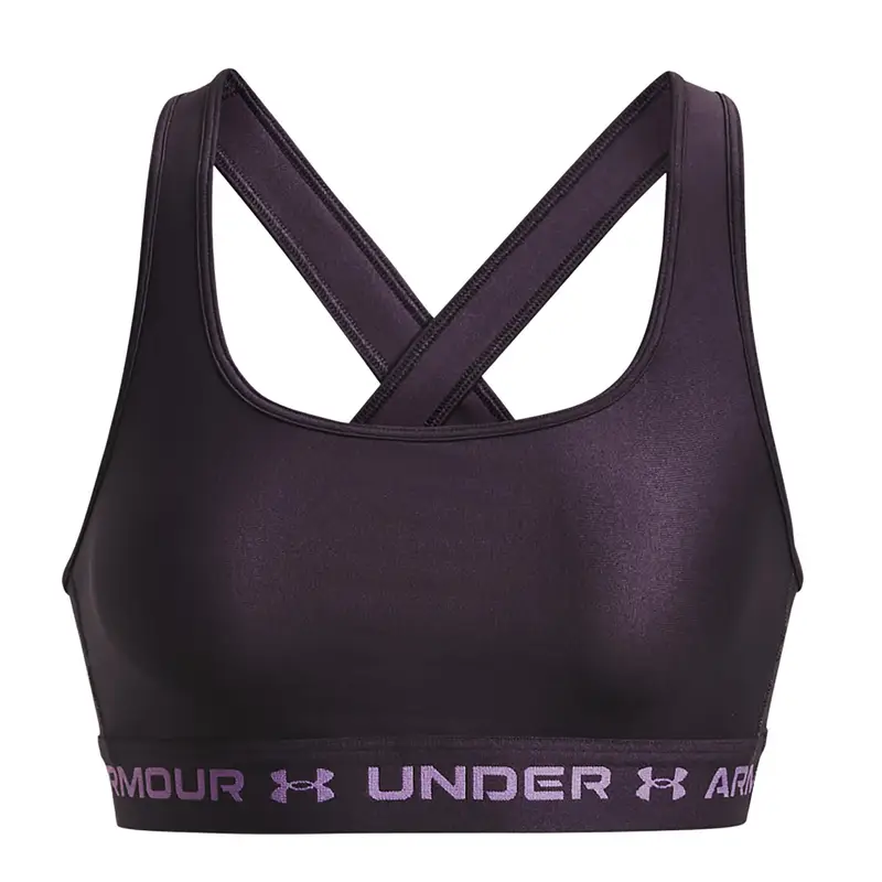 Reggiseno fitness Under Armour Crossback Mid | Under Armour Viola ametista