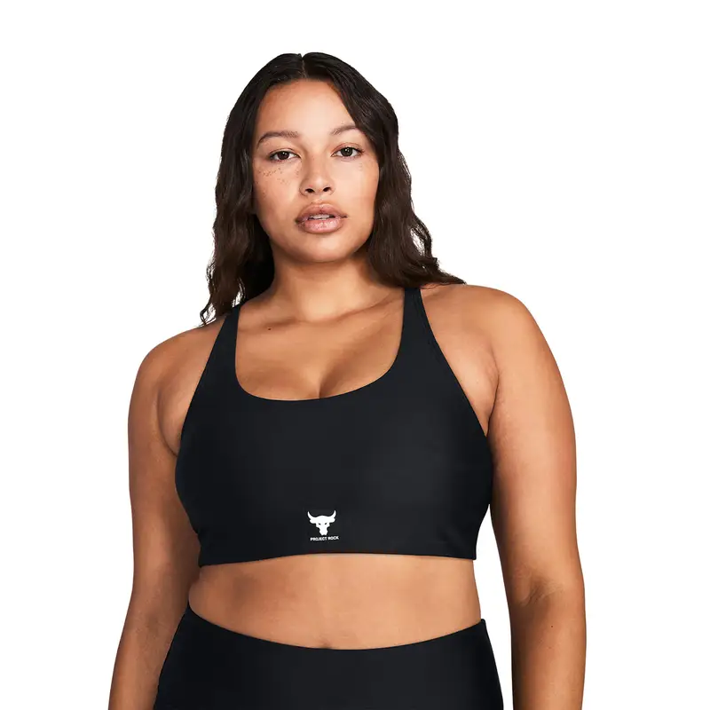 Reggiseno fitness Under Armour Project Rock All Train Crossback | Under Armour Nero