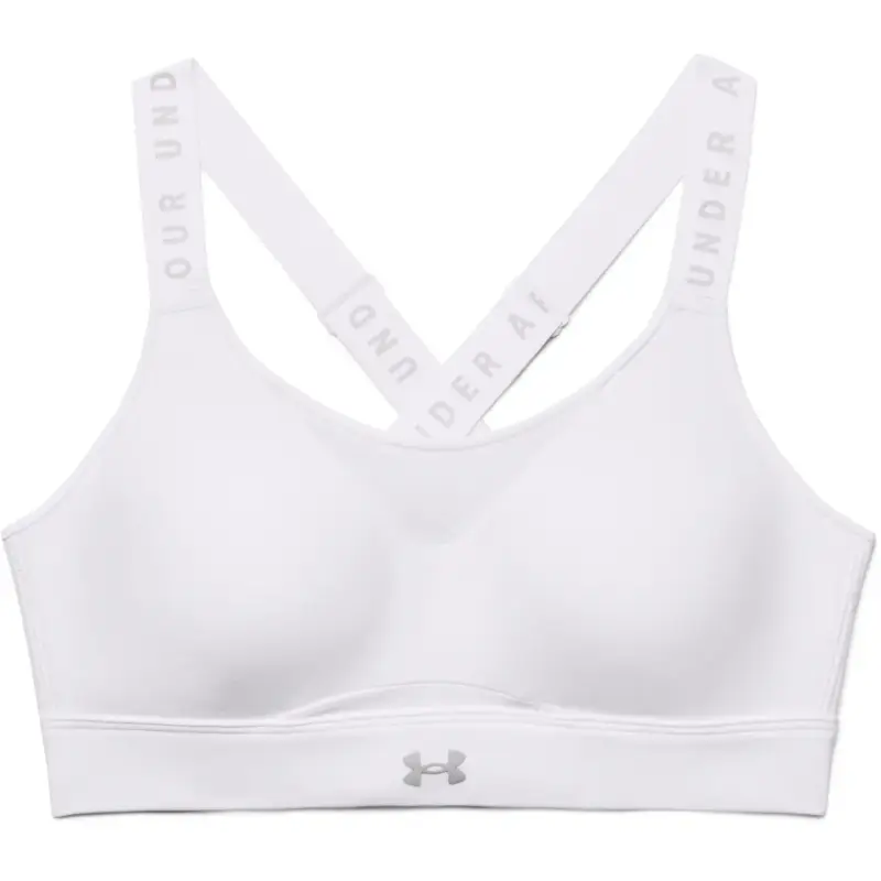 Reggiseno sportivo a sostegno elevato per donne Under Armour Infinity Blanc