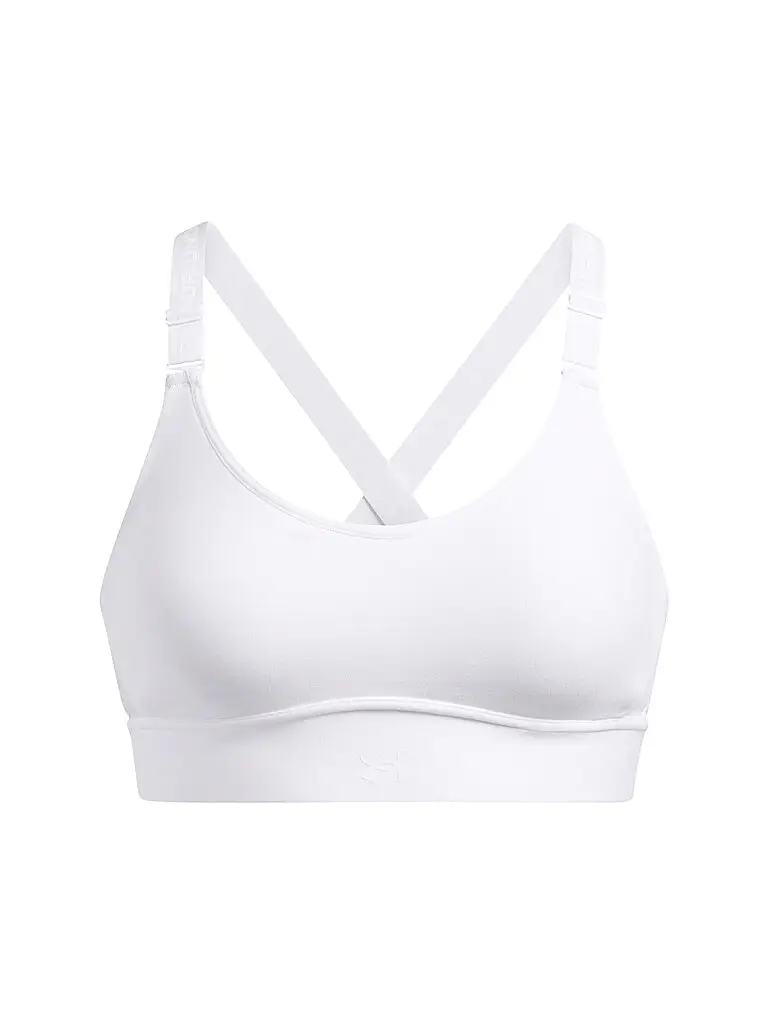 Reggiseno sportivo da donna UA Infinity Mid 2 0 a supporto medio bianco | S (A-C)