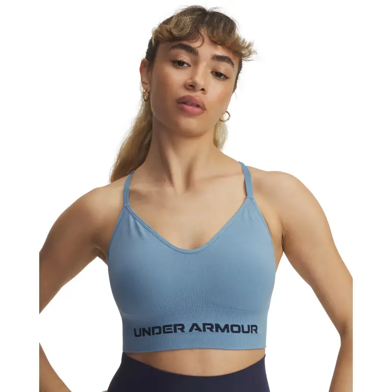 Reggiseno sportivo senza cuciture per Under Armour Vanish Bleu