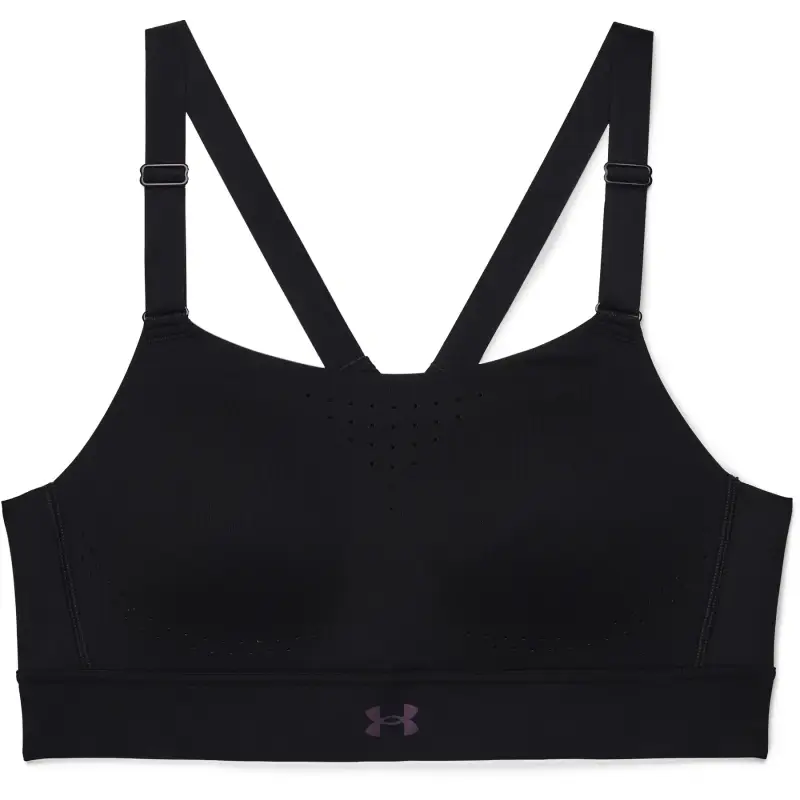 Reggiseno sportivo sportivo ad alto sostegno per donne Under Armour RUSH™ Noir
