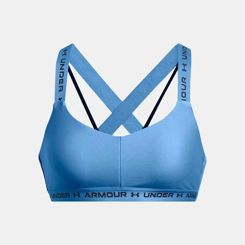 Reggiseno Under Armour Donna Incrociato Sul Retro Blu | Under Armour