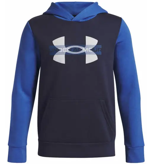 Rival Fleece Colorblock Graphic Jr - felpa con cappuccio - ragazzo Blue