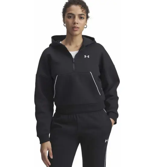 Rival Fleece Piped W - felpa con cappuccio - donna Black