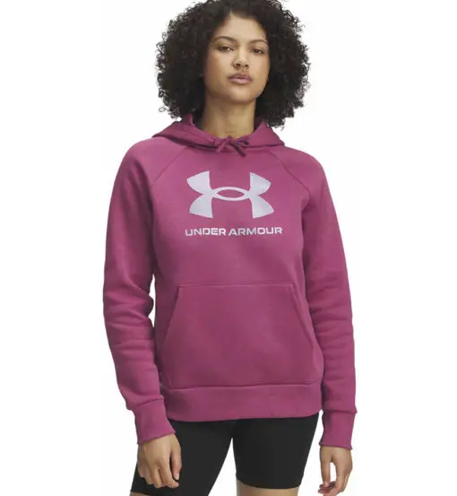 Rival Fleece Shimmer W - felpa con cappuccio - donna Dark Pink