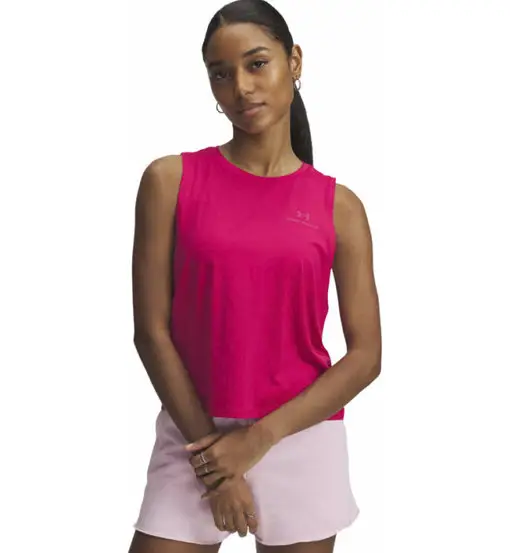Rush Energy Crop W - top - donna Dark Pink