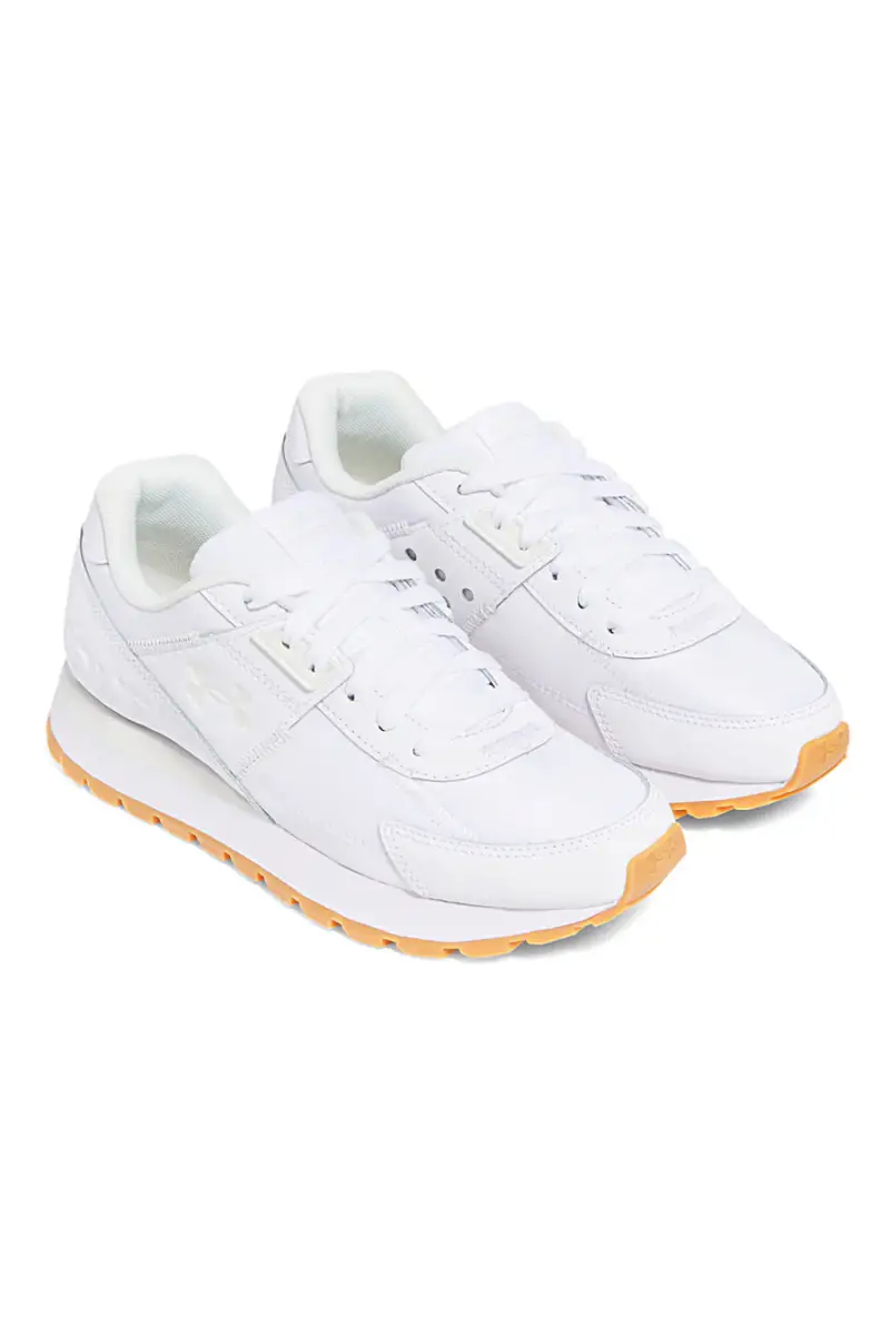 Scarpe bianche in nylon con inserti Under Armour Essential Runner [BIANCO] miniatura 2