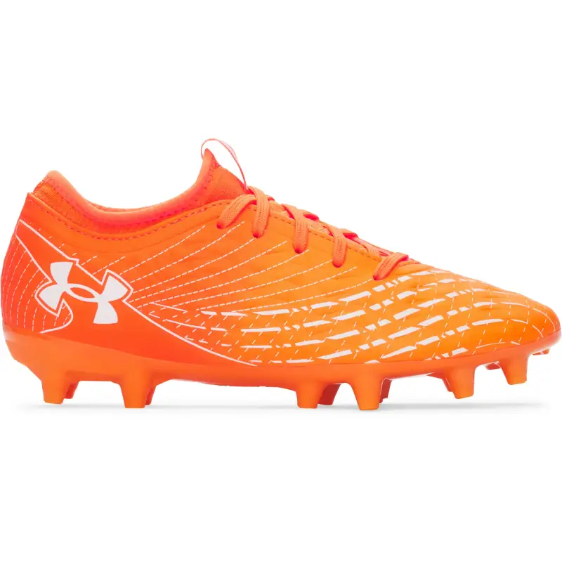 Scarpe calcio per bambini Under Armour Magnetico Select FG Orange