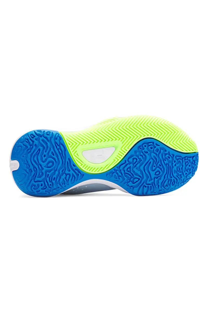 Scarpe da basket blu con dettagli lime Under Armour PS Lockdown 7 [BLUE] miniatura 4