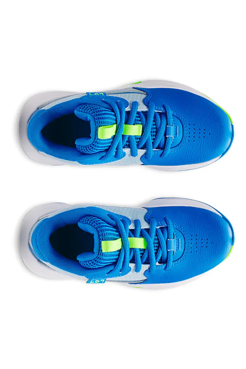 Scarpe da basket blu con dettagli lime Under Armour PS Lockdown 7 [BLUE] miniatura 5