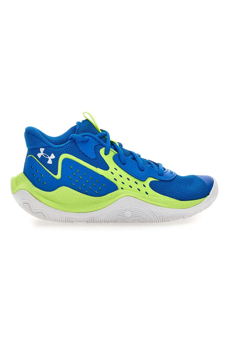Scarpe da basket blu e lime traspiranti Under armour UA GS JET '23 [BLUE]
