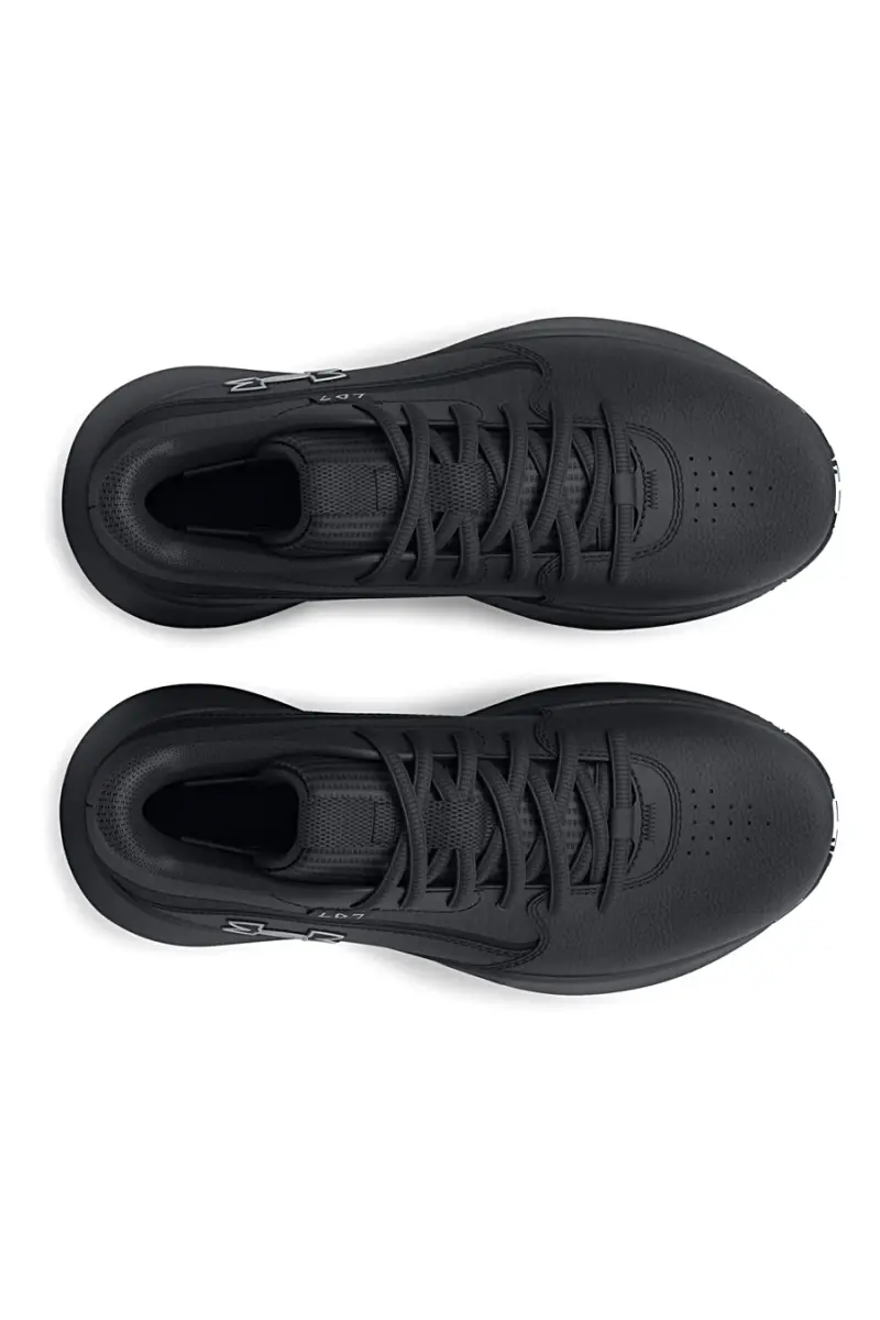 Scarpe da basket nere con suola grafica Under Armour GS Lockdown 7 [NERO] miniatura 5