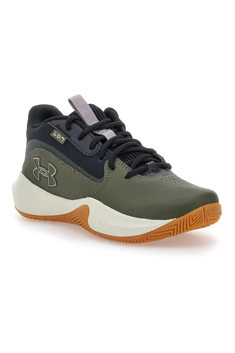 Scarpe da basket verdi con suola gum Under Armour Lockdown 7 [MARINE] miniatura 2