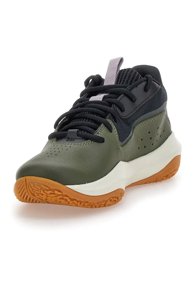 Scarpe da basket verdi con suola gum Under Armour Lockdown 7 [MARINE] miniatura 3