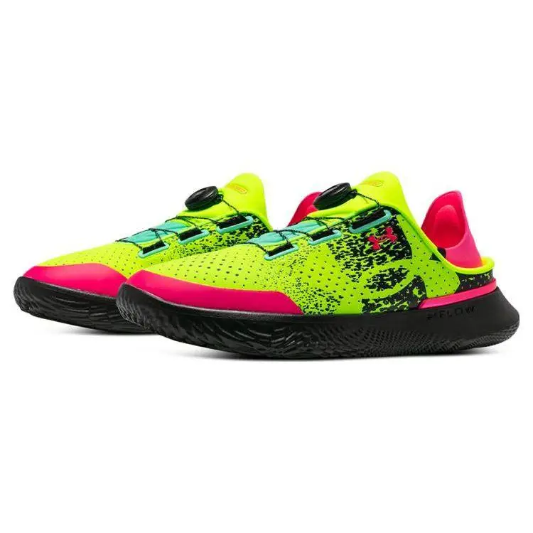 Scarpe da Corsa Casual Basse Under Armour Ua Flow Slipspeed con Quadrante Boa Sneakers Unisex Rosa Verde 3027057-300 41 miniatura 5