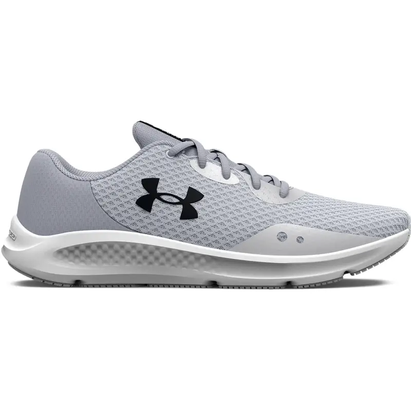 Scarpe da corsa da donna Under Armour Charged Pursuit 3 Big Logo Gris