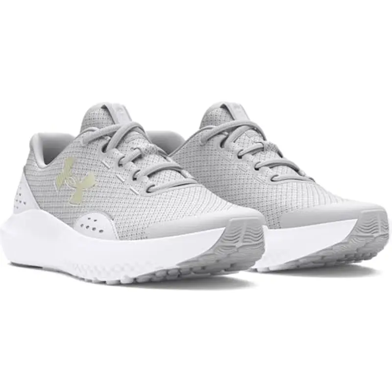 Under Armour Scarpe da Corsa GGS Surge 4 per Bambini, Halo Grigio Bianco Iridescente, 40 EU miniatura 3