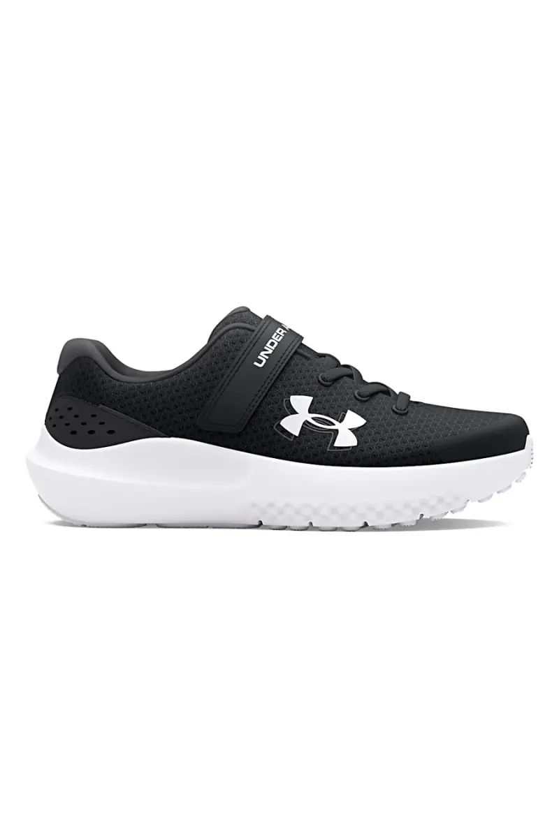 Scarpe da ginnastica bambino nere in mesh Under Armour BPS Surge 4 AC [NERO]