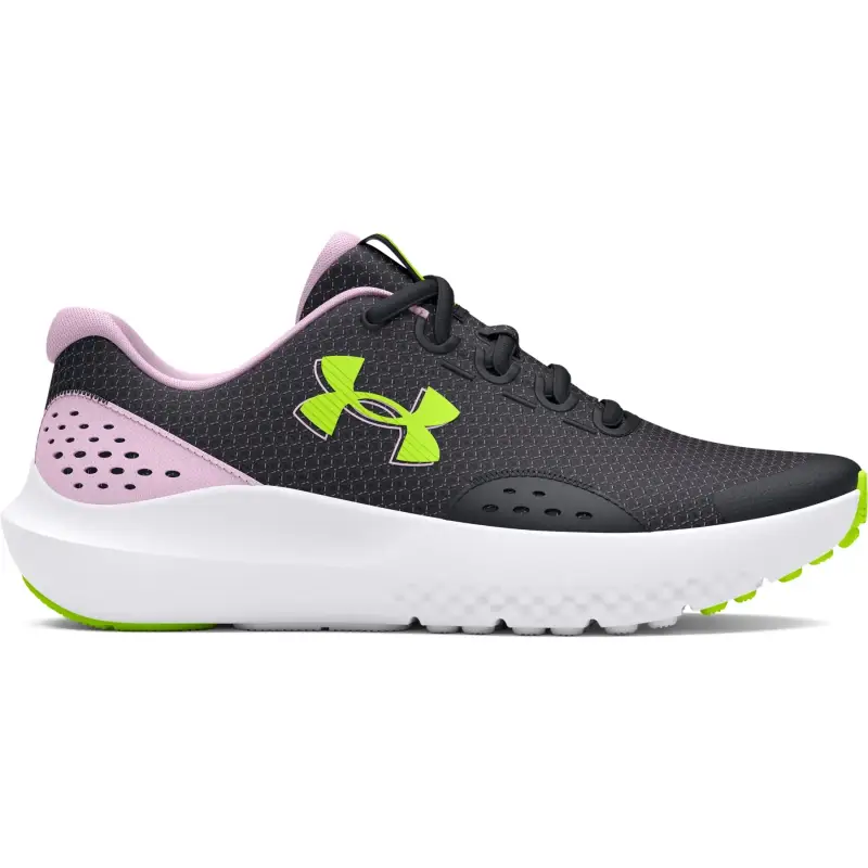 Scarpe da running per ragazze delle scuole elementari Under Armour Surge 4 Noir
