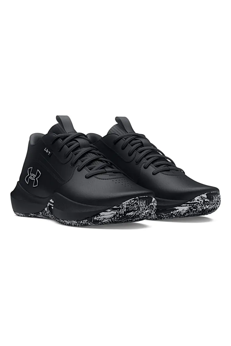 Scarpe nere con suola grafica ammortizzata Under Armour Lockdown 7 [NERO] miniatura 2