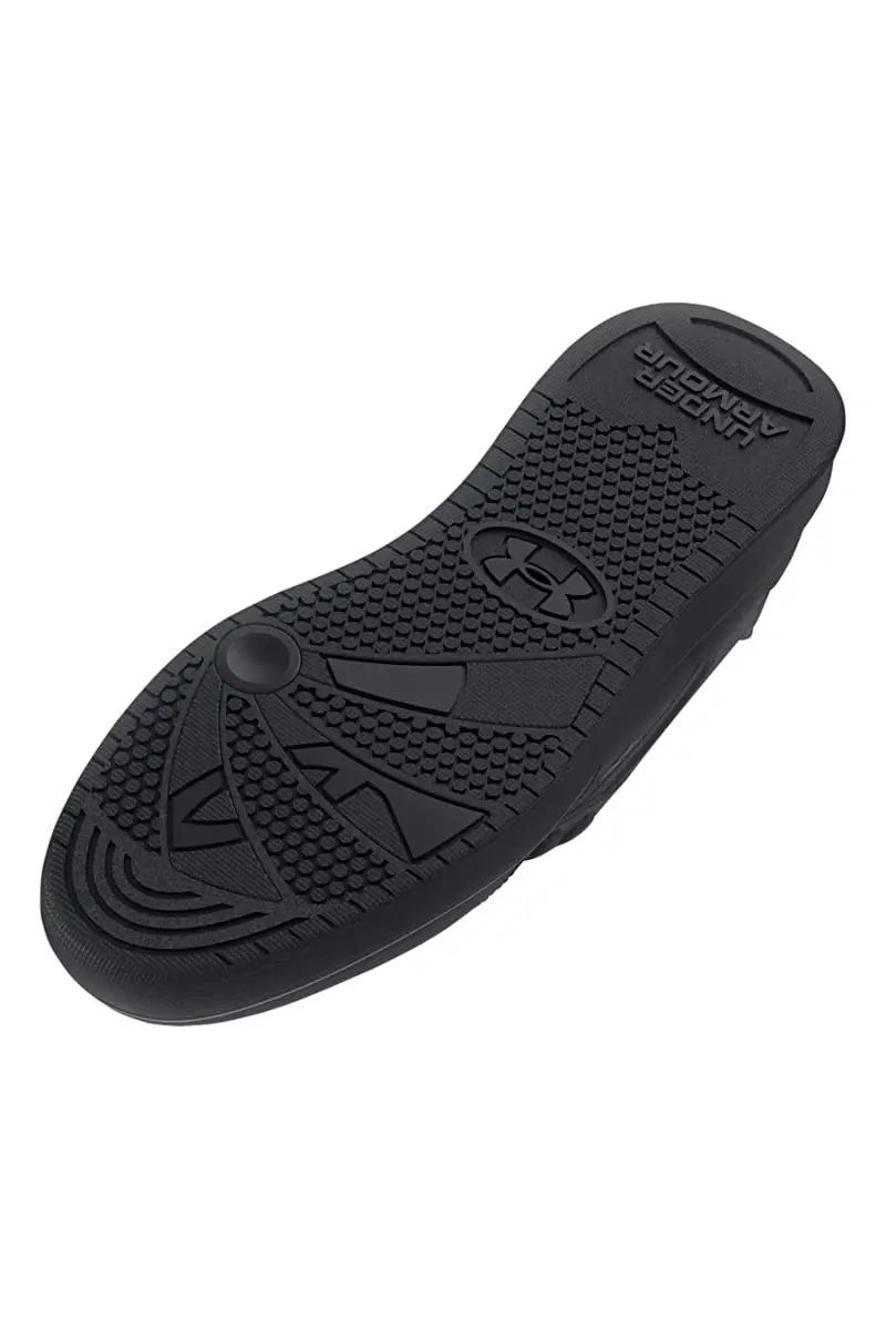 Scarpe nere in pelle con suola piatta Under Armour UA Official [NERO] miniatura 4