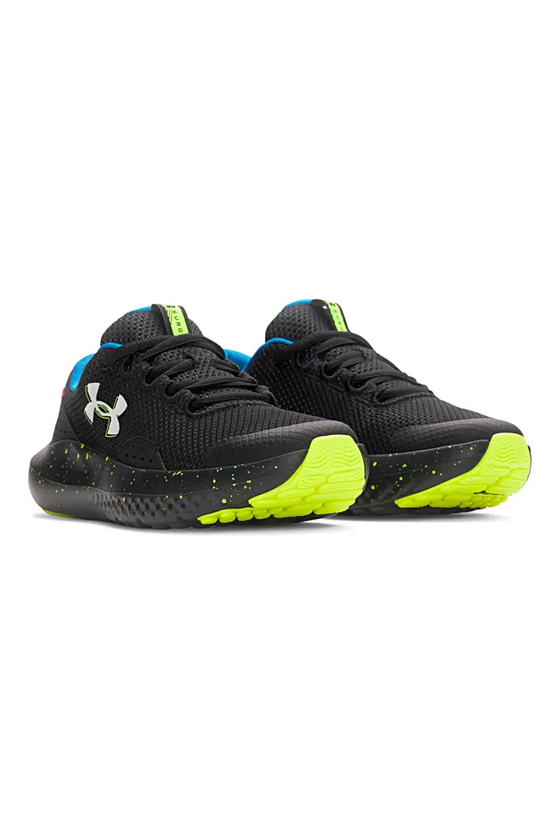 Scarpe nere leggere e traspiranti Under Armour BPS Surge 4 AC [NERO] miniatura 2