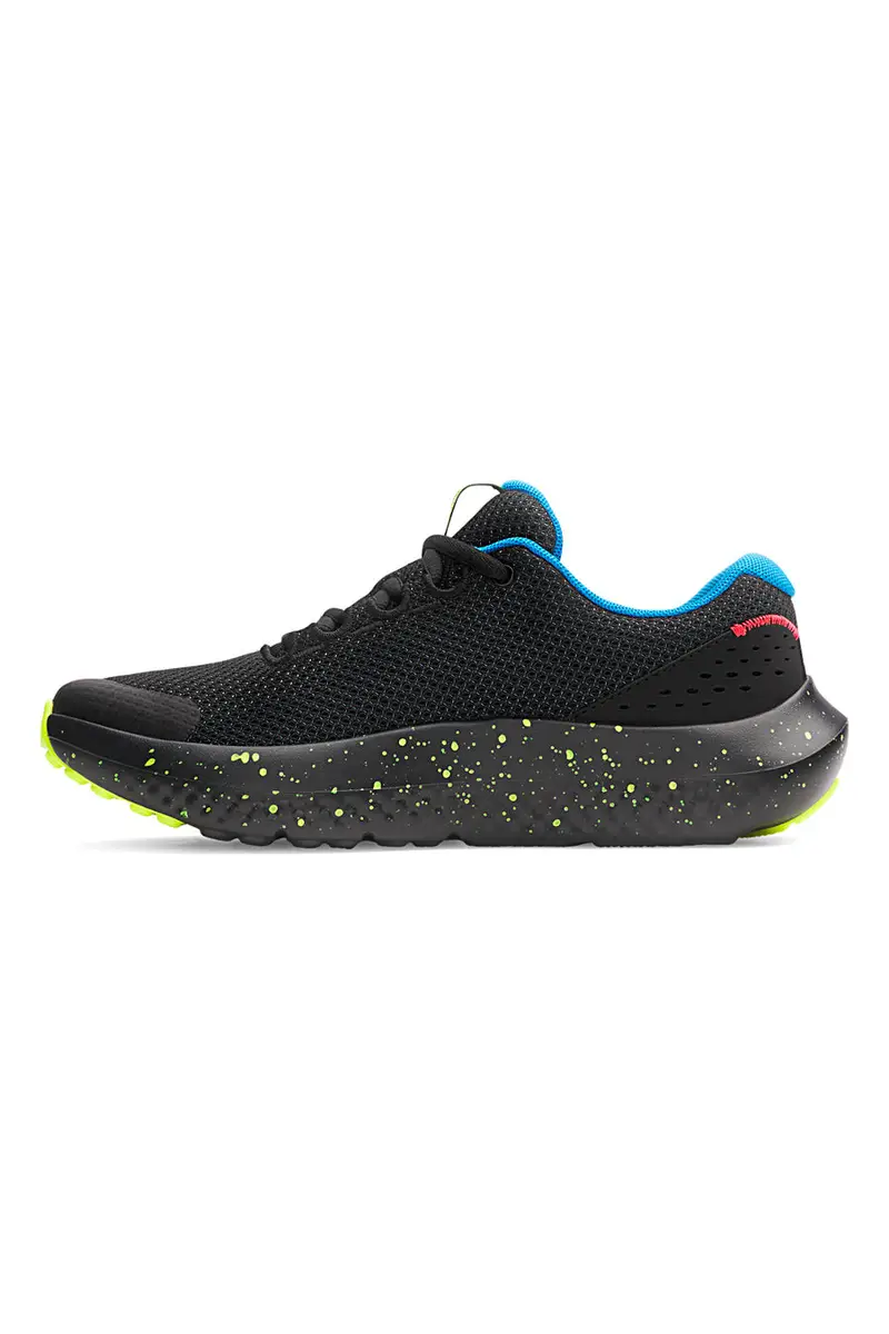 Scarpe nere leggere e traspiranti Under Armour BPS Surge 4 AC [NERO] miniatura 3