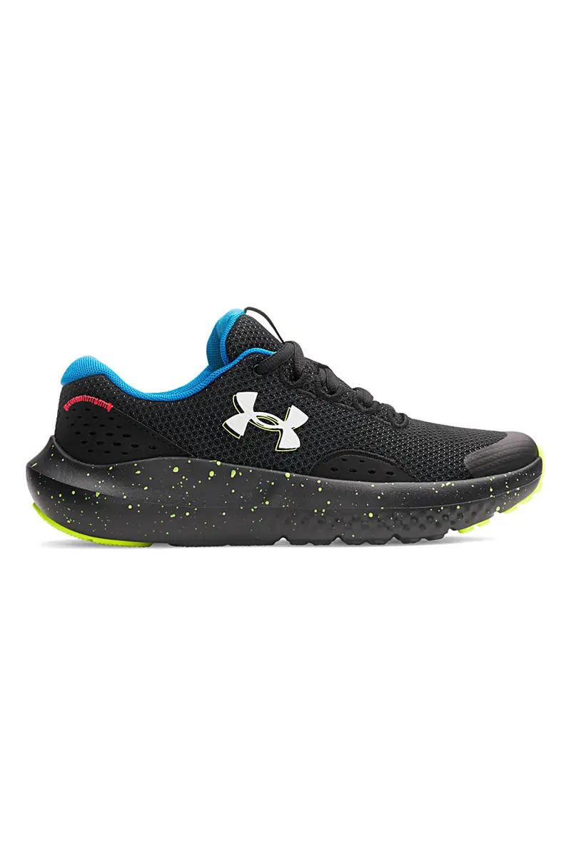 Scarpe nere leggere e traspiranti Under Armour BPS Surge 4 AC [NERO]