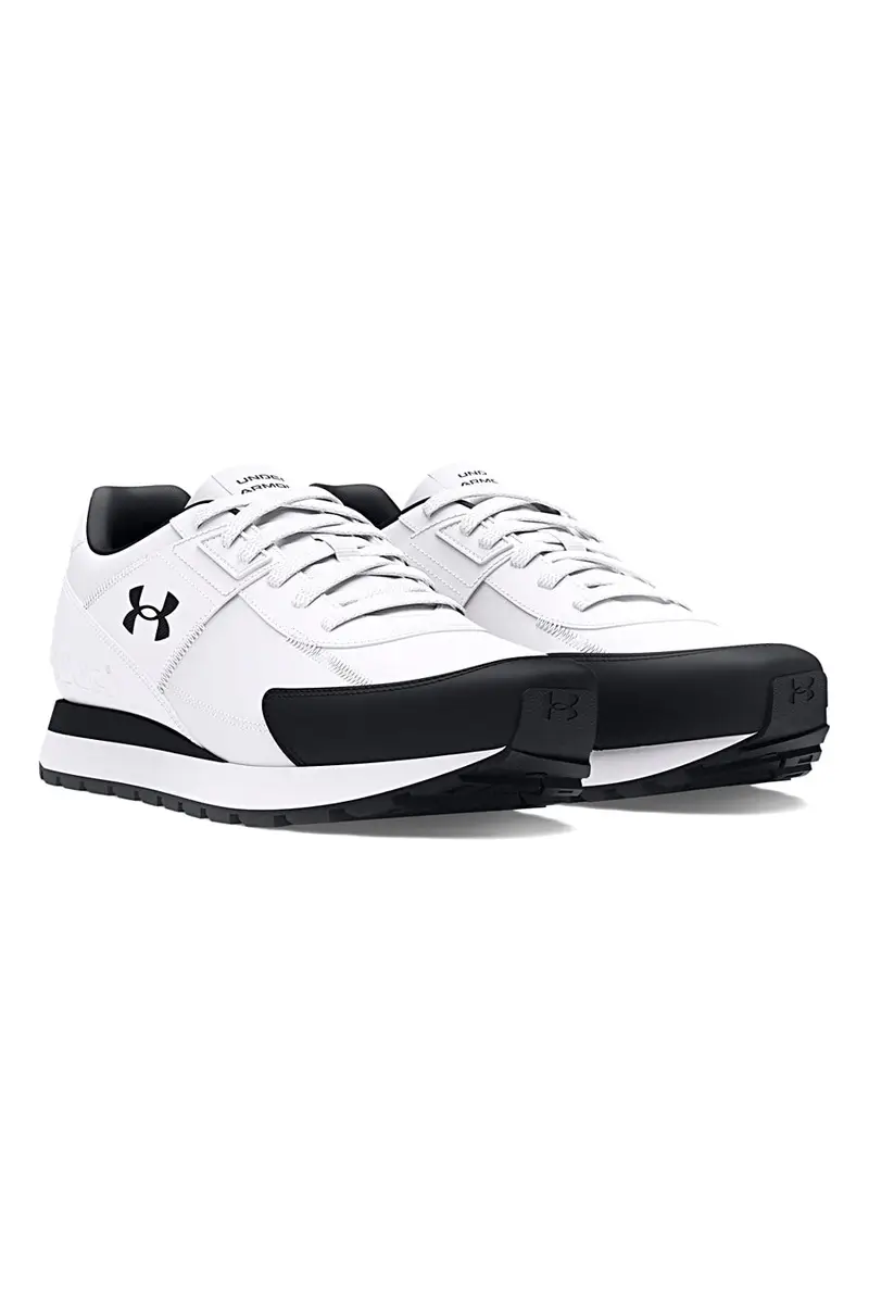 Scarpe running bianche tomaia con inserti in pelle Under Armour Essential Runner [BIANCO miniatura 2