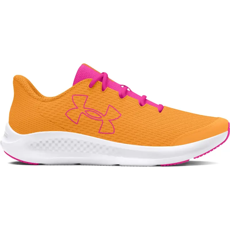Scarpe running da bambina Under Armour Grade School Charged Pursuit 3 Big Logo Orange