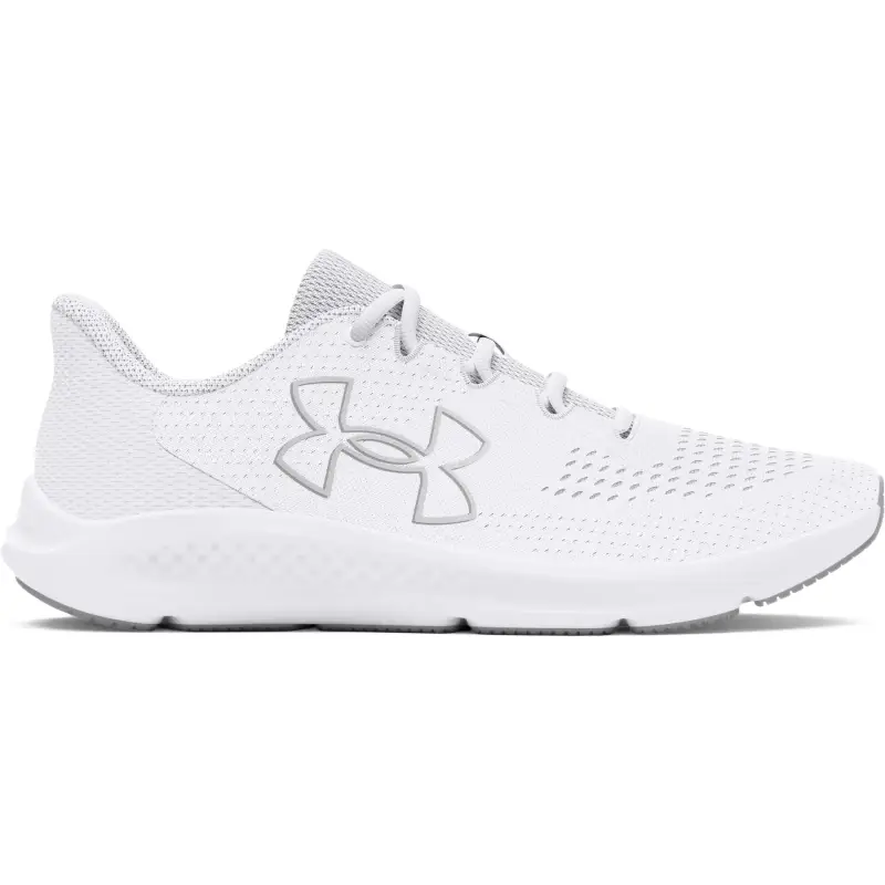 Scarpe running da donna Under Armour Charged Pursuit 3 Big Logo Blanc