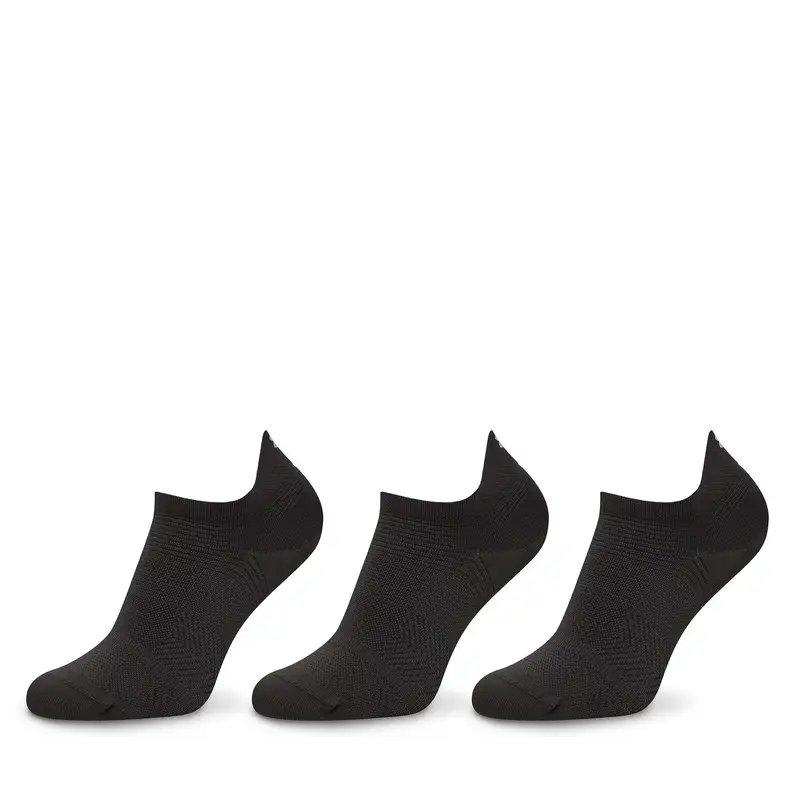 Set di 3 paia di calzini corti unisex Under Armour UA ArmourDry® Run 1386237 Nero