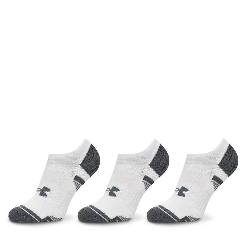 Set di 3 paia di pedulini unisex Under Armour Performance Tech 1379526 Bianco