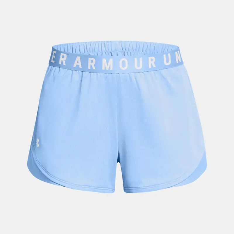 Short Celeste Donna Ua Play Up 3.0 Twist | Under Armour Azzurro fiordaliso