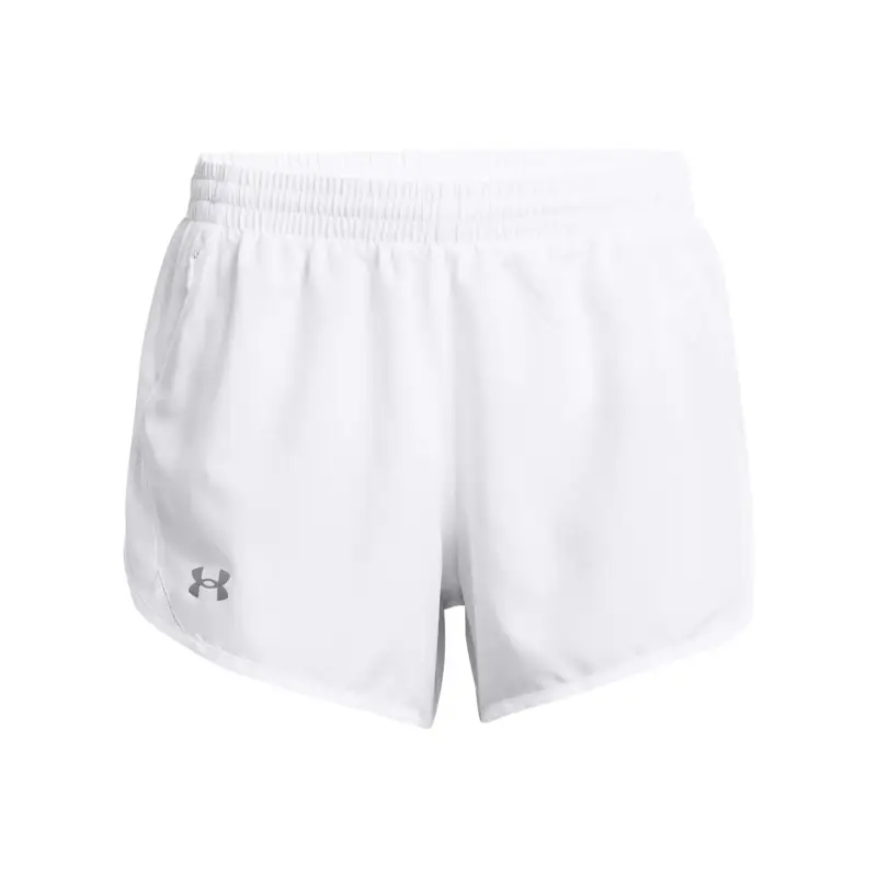 Short da donna Under Armour Fly-By Blanc