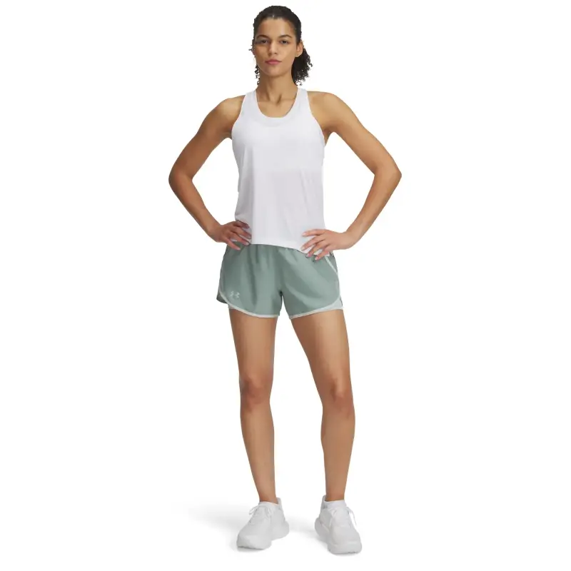 Short tissé 2 in 1 donna Under Armour Fly-By Vert