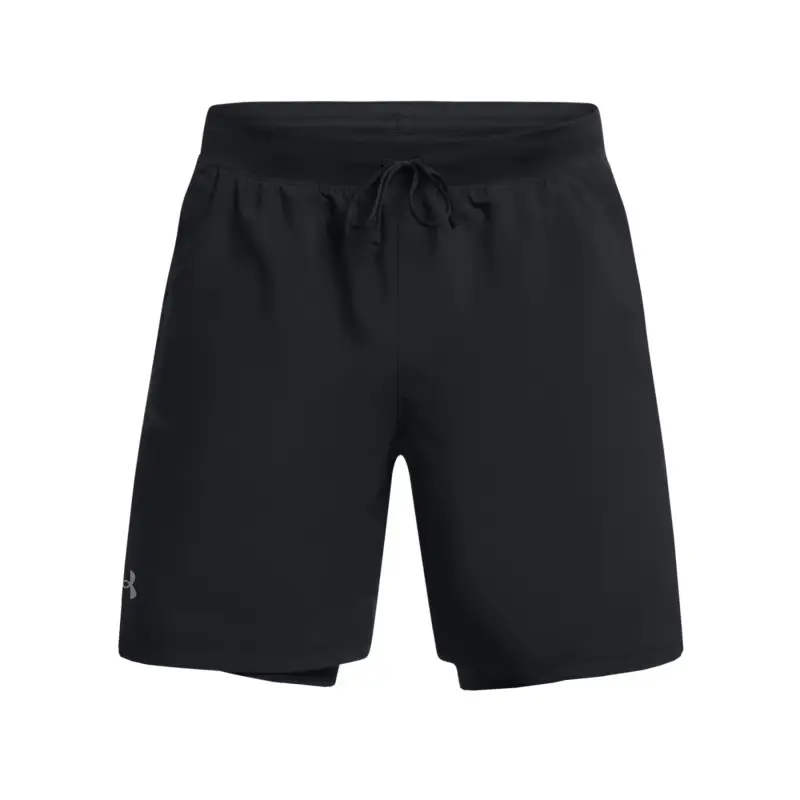Shorts 2 in 1 Under Armour Launch 7" Noir